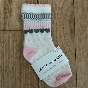 ***NEW***JANIE AND JACK GIRLS’ SOCKS 12-24 months